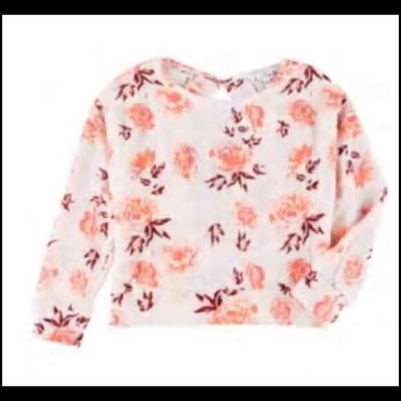 NWT POOF NEW YORK Junior SMALL Floral Thermal Top - Picture 4 of 7